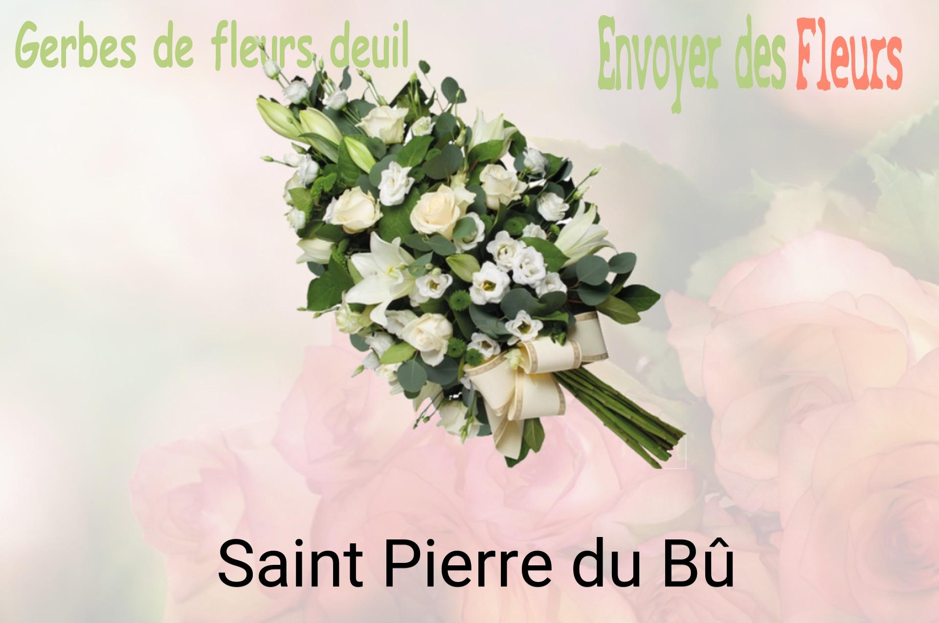 Gerbe de fleurs de deuil livrée à Saint-Pierre-du-Bû